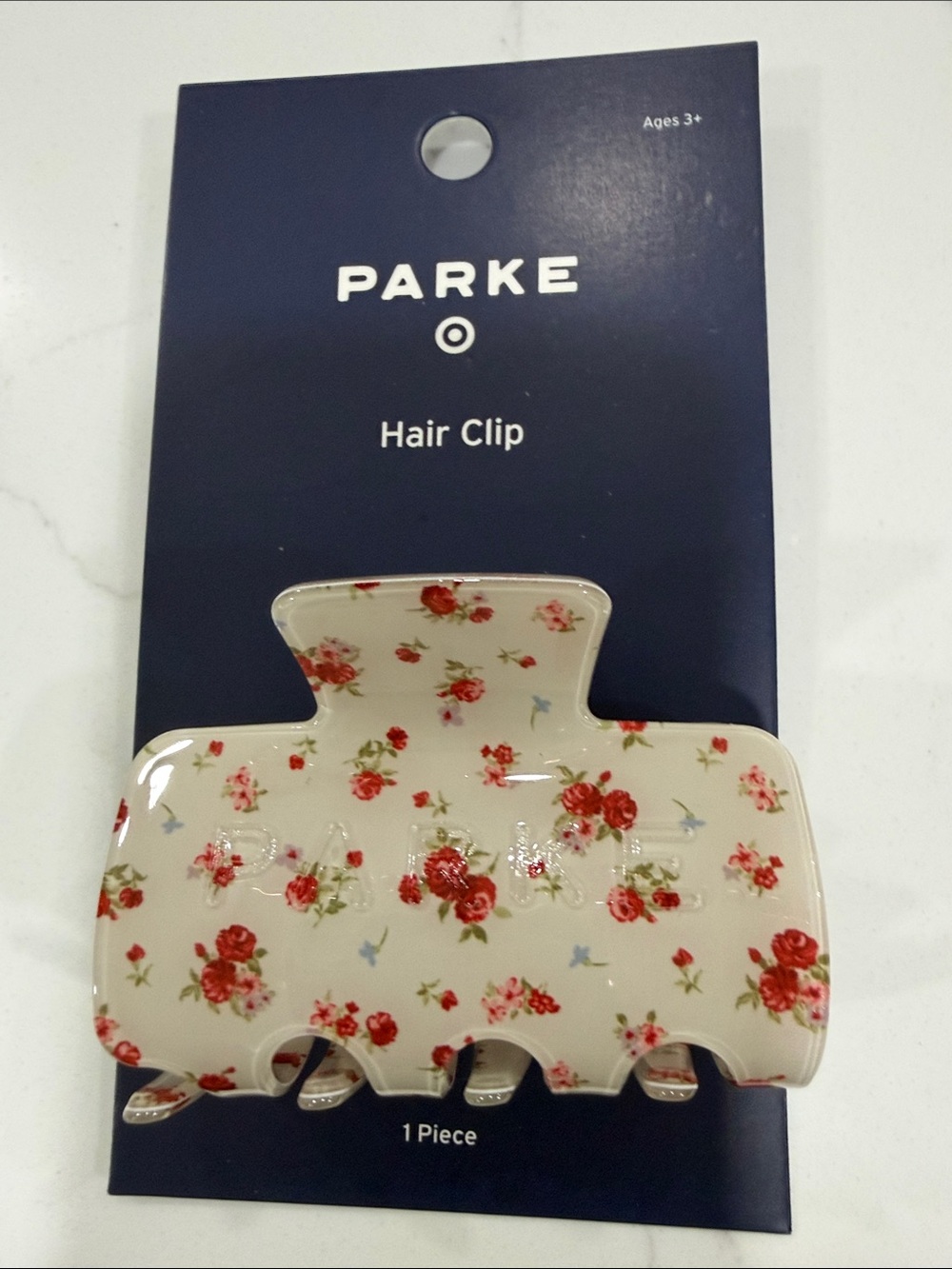 Parke Floral Cream Hair Clip